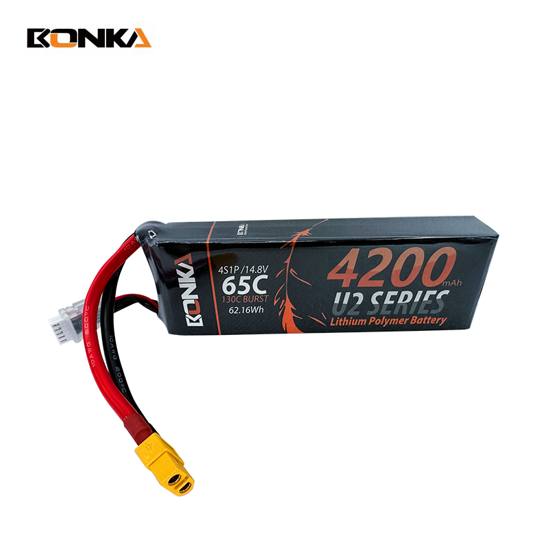 BONKA 4200mAh 65C 4S LiPo Battery for RC Helicopter